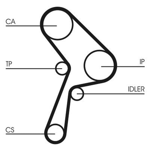 Continental CTAM Timing Belt Cambelt 165 Teeth CT609