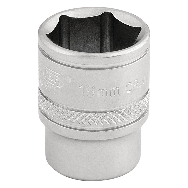 Draper 6 Point Metric Socket, 3/8" Sq. Dr., 16mm 16542 Draper  - Town Parts