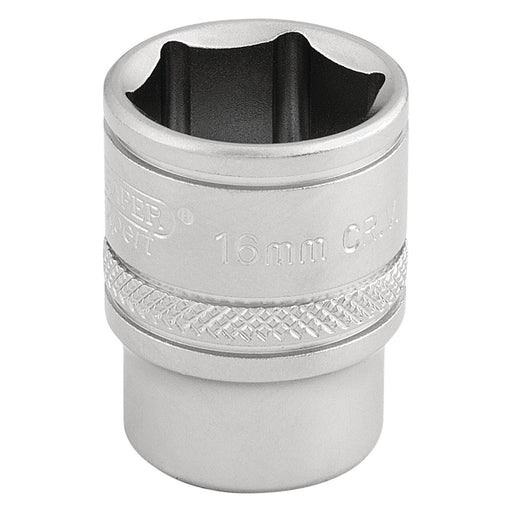 Draper 6 Point Metric Socket, 3/8" Sq. Dr., 16mm 16542 Draper  - Town Parts