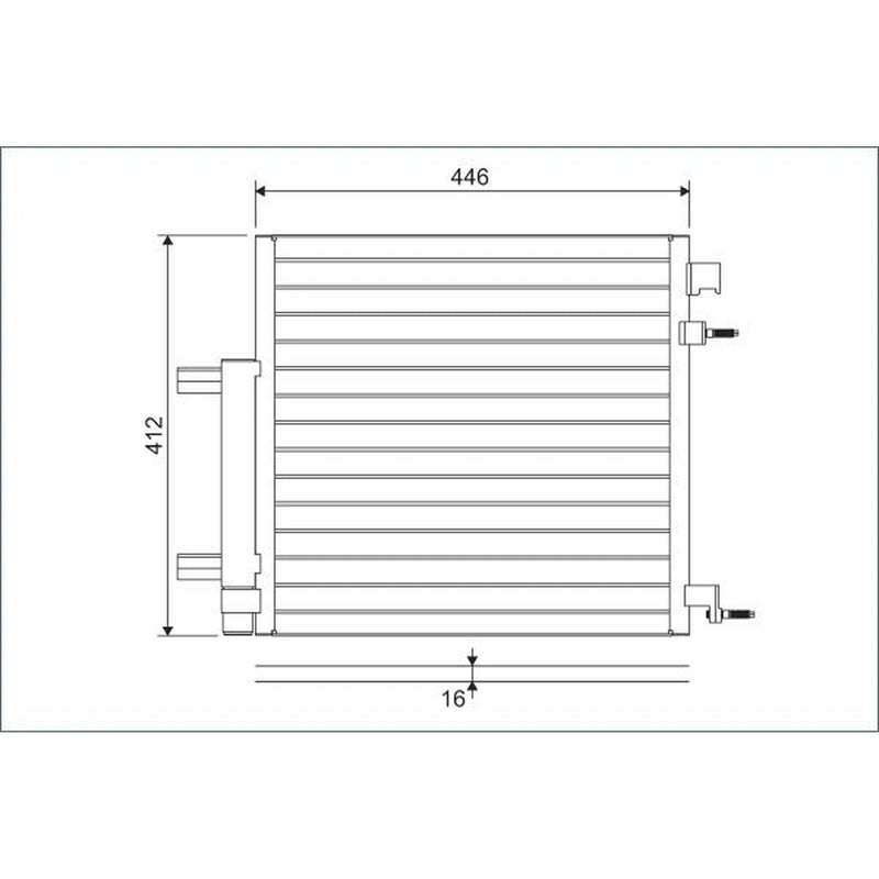 Valeo Air Conditioning Condenser 822578