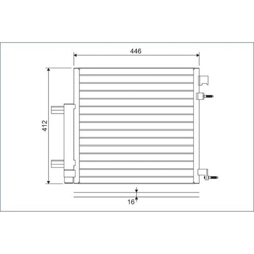 Valeo Air Conditioning Condenser 822578