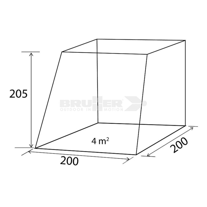 BRUNNER Comet Tailgate Tent Awning for VW T4 T5 T6 Campervan 2m High - Brunner - Van Life Living