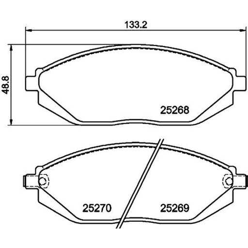 DON Front Brake Pad Set PCP1143