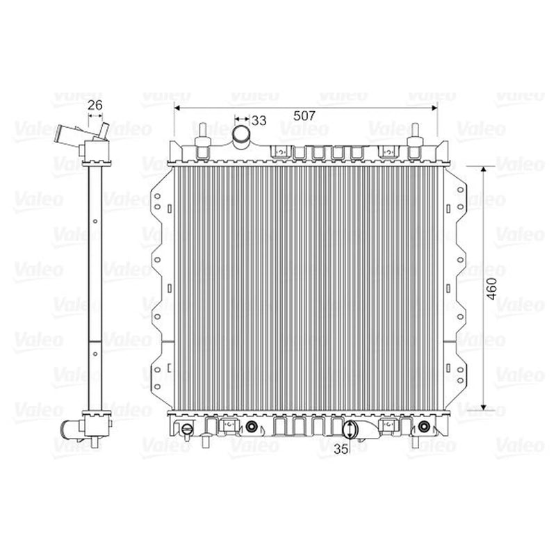 Valeo Engine Radiator 732704