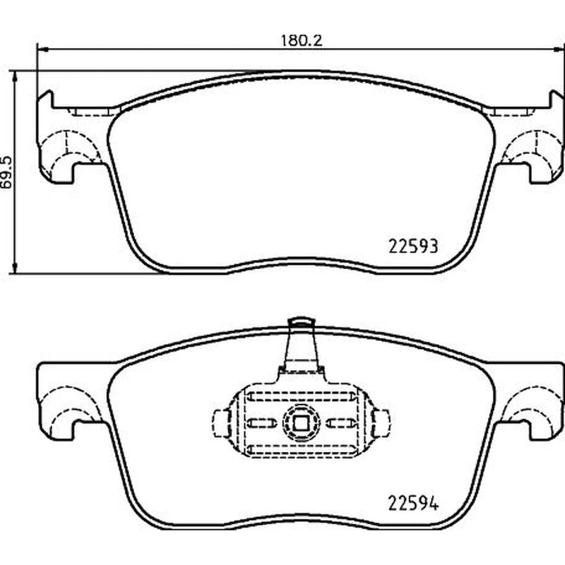 DON Front Brake Pad Set PCP2136