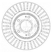 Key Parts 2 x Vented Front Brake Discs KBD4481-x2