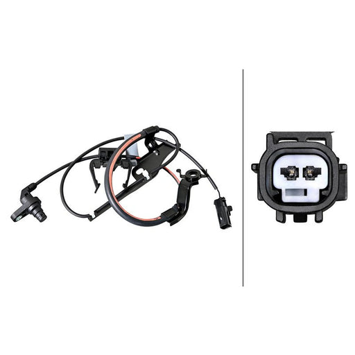 Hella ABS Wheel Speed Sensor Front 6PU 358 217-751