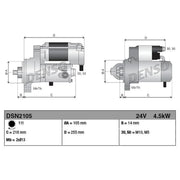 Denso Starter Motor 24V 4.5kW 11 Teeth