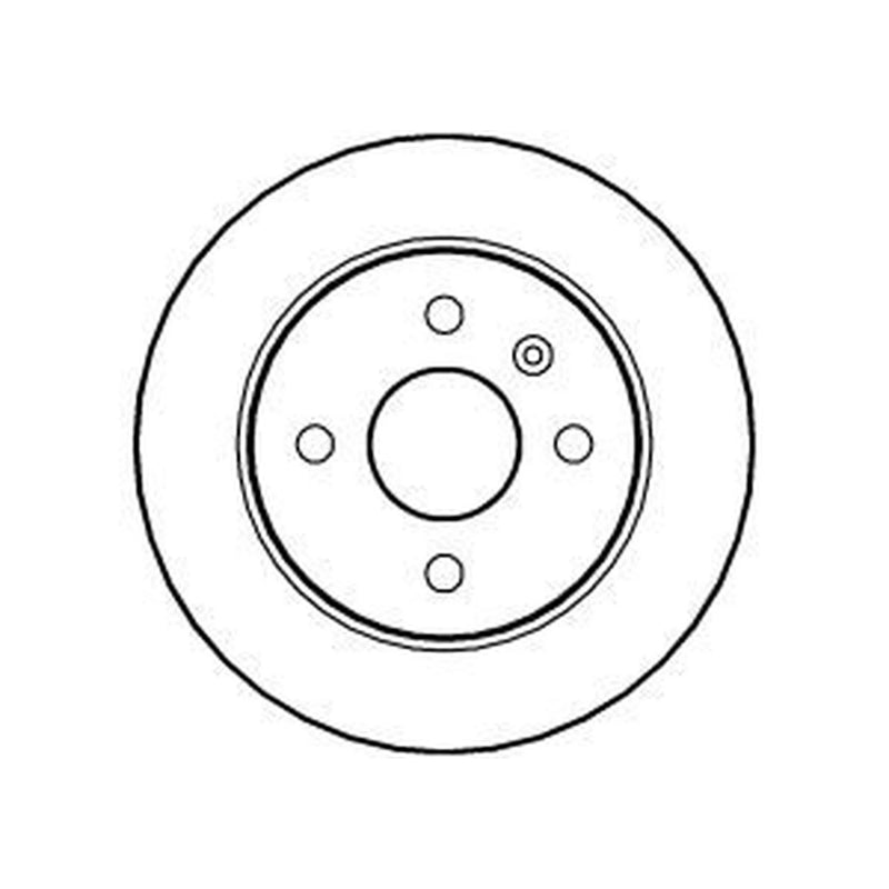 Abtex 2 x Solid Rear Brake Discs BD815S-x2