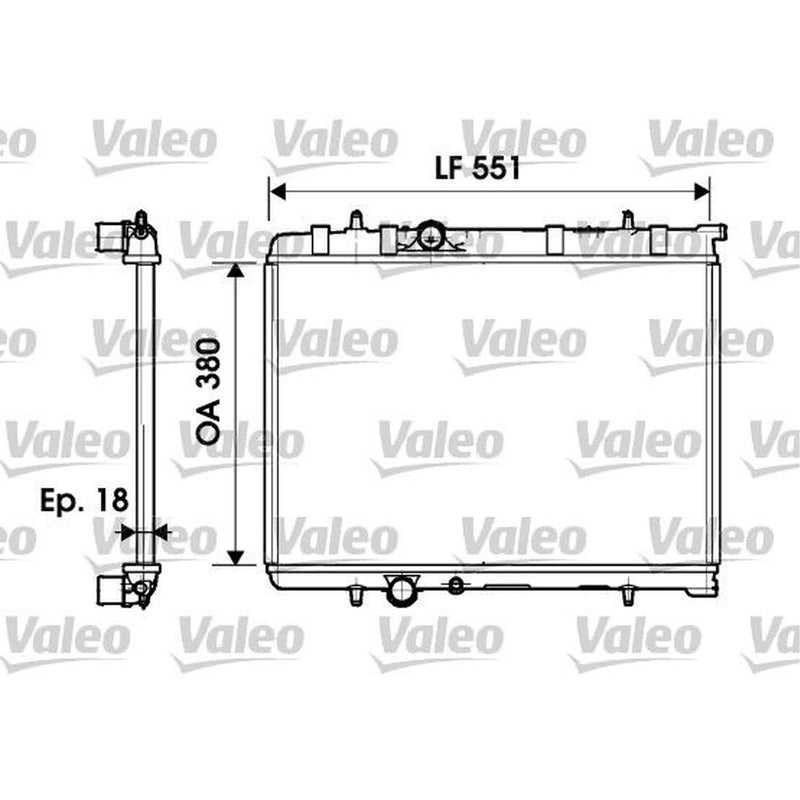 Valeo Engine Radiator 734346