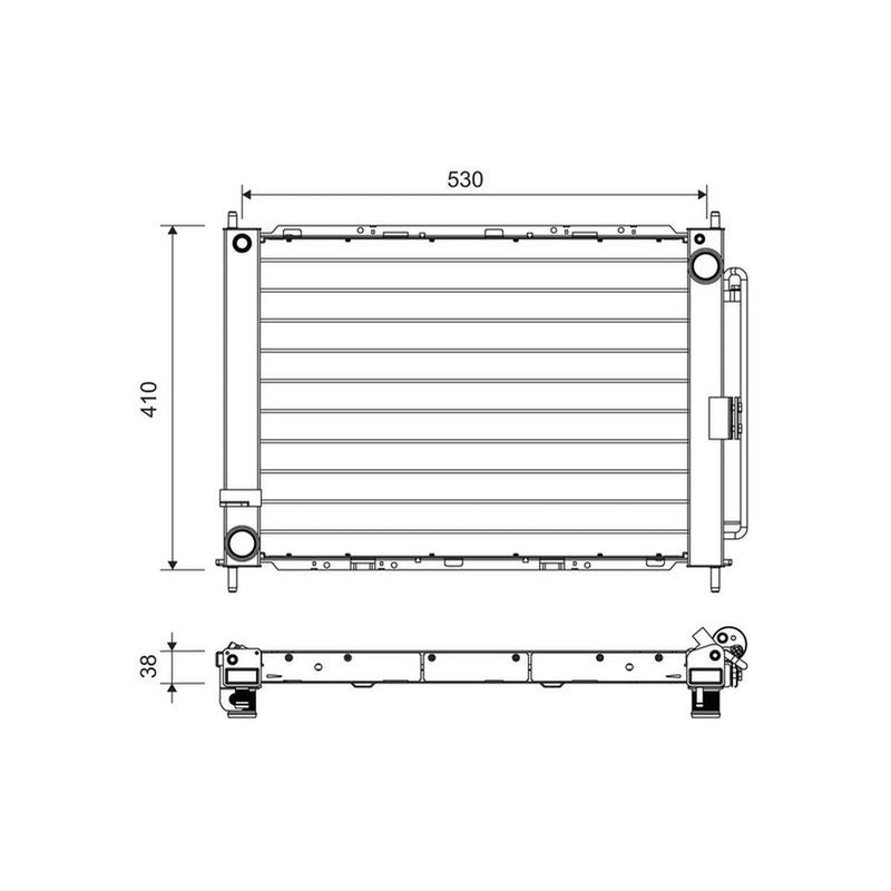 Valeo Air Conditioning Condenser 822709