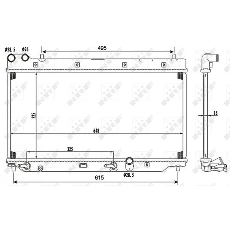 NRF Engine Radiator 53110
