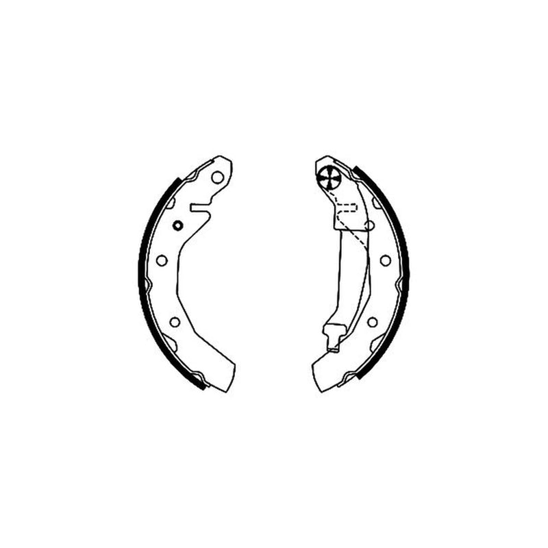 Mintex Brake Shoe Set Axle Kit MSP316