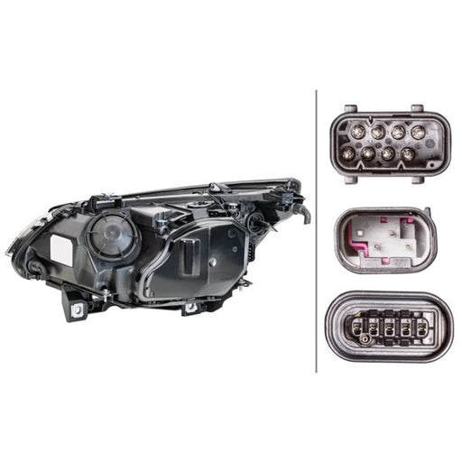 Hella Headlight Headlamp H10W Right 1EL 160 296-001