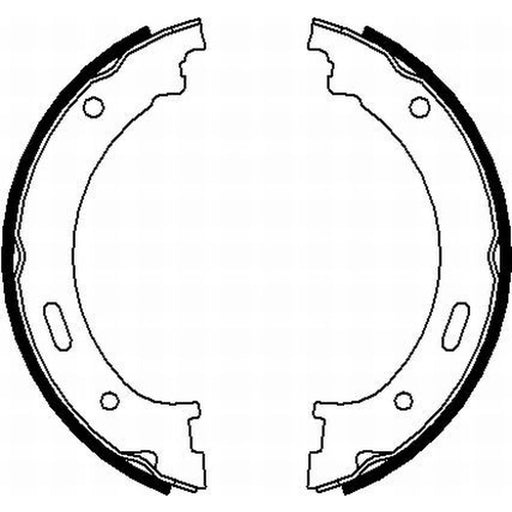 Textar Parking Brake Shoe Set 91073300