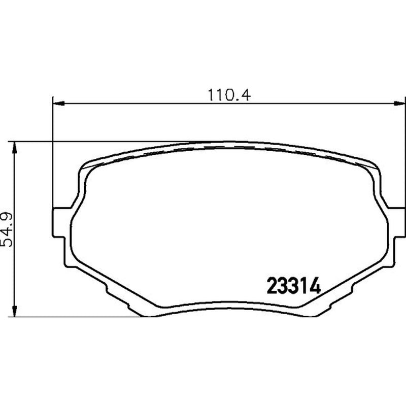 Mintex Front Brake Pad Set MDB1750