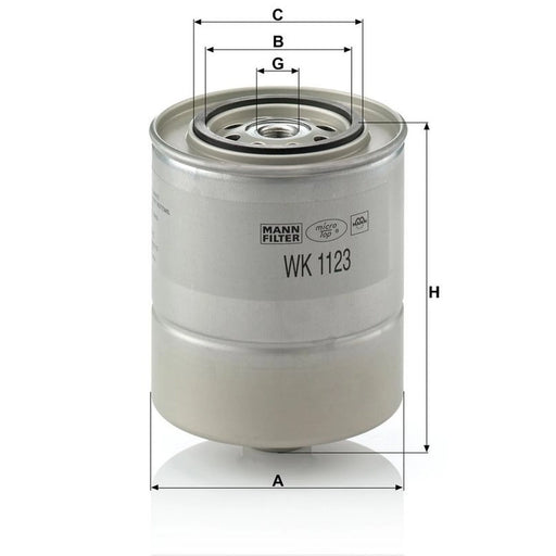MANN-FILTER Fuel Filter Element WK 1123