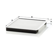 MANN-FILTER Cabin Air Filter (Pollen Filter) behind the glove compartment CU 2331