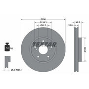 Textar 2 x Vented Front Brake Discs 92174303-x2