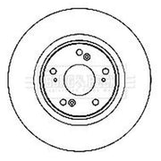 Borg & Beck 2 x Vented Front Brake Discs BBD4741