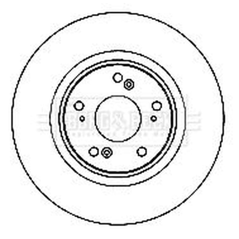 Borg & Beck 2 x Vented Front Brake Discs BBD4741