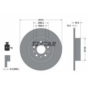 Textar 2 x Rear Brake Discs 92114703-x2
