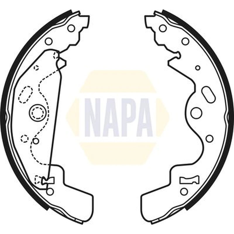 NAPA Brake Shoe Set Axle Kit NBS1055