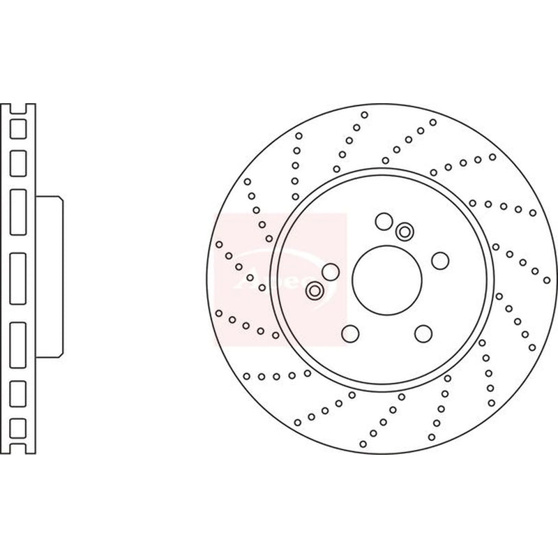 Apec 2 x / Front Brake Discs DSK2684-x2