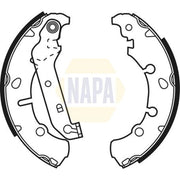 NAPA Brake Shoe Set Axle Kit NBS1043