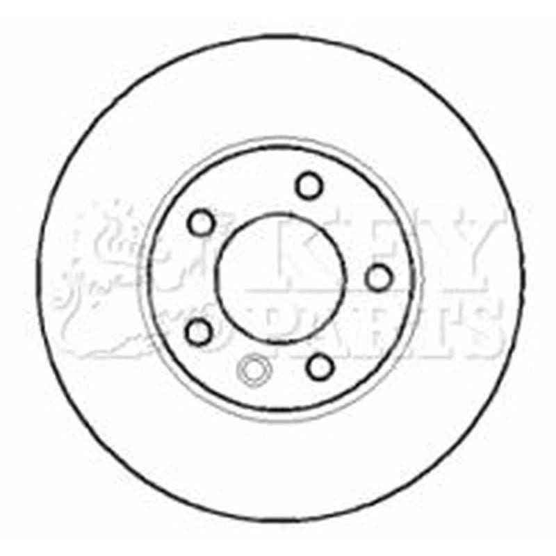 Key Parts 2 x Vented Front Brake Discs KBD5901S-x2