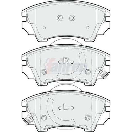 Fahren Front Brake Pad Set fits Opel Astra J 2010-2018 1.4 1.6 1.7 1.8 2.0