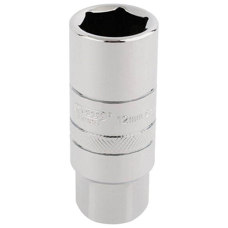 Draper 12mm Thread 6 Point Spark Plug Socket, 3/8" Sq. Dr., 18mm 16773 Draper  - Town Parts