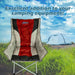 Liberty Red Comfort Camping Chair MDS1203 - Liberty Leisure UK - Van Life Living