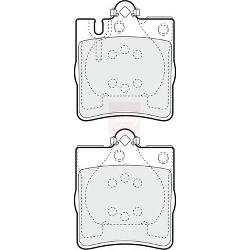 Apec Rear Brake Pad Set PD3326