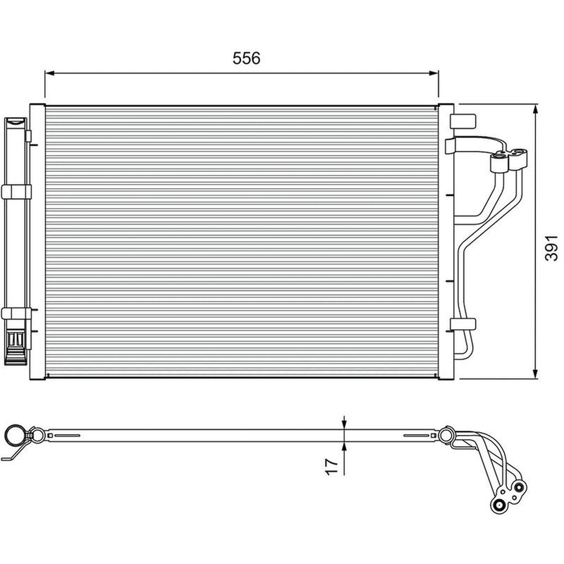 Valeo Air Conditioning Condenser 814394