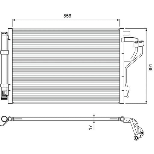 Valeo Air Conditioning Condenser 814394