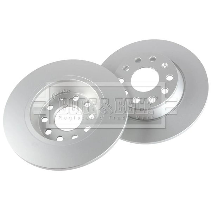 Borg & Beck 2 x Solid Rear Brake Discs BBD5167-x2