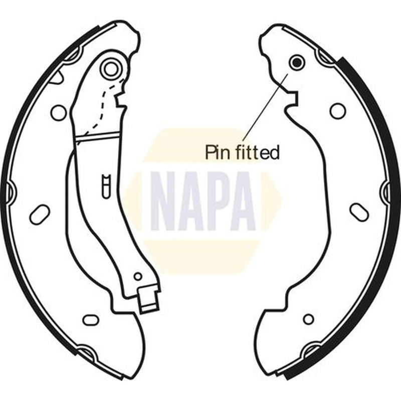 NAPA Brake Shoe Set Axle Kit NBS1045