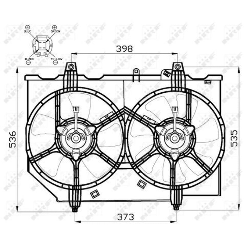 NRF Engine Cooling Fan 47497