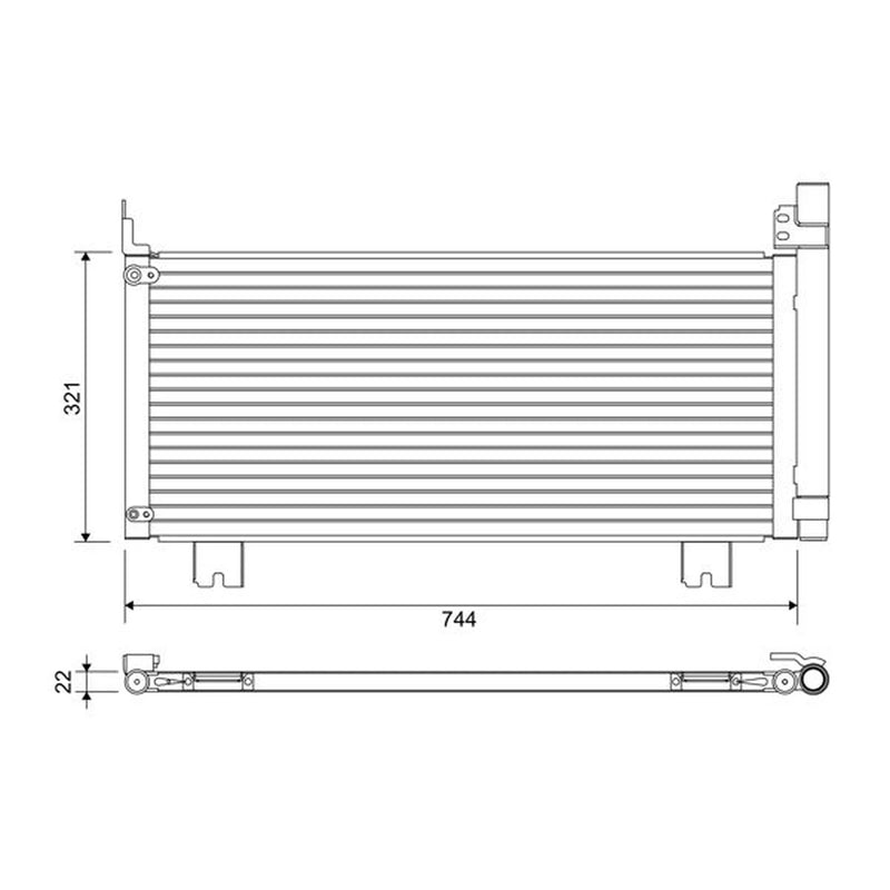 Valeo Air Conditioning Condenser 822651