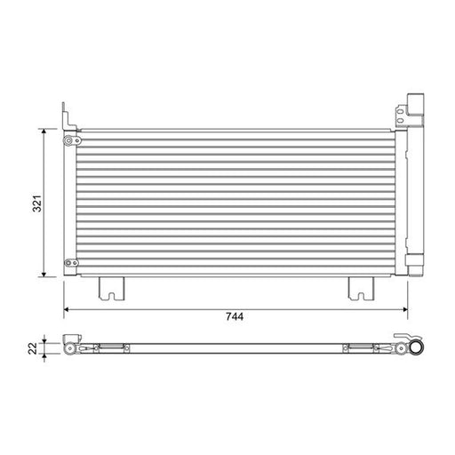 Valeo Air Conditioning Condenser 822651