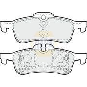 NAPA Rear Brake Pad Set NBP1562