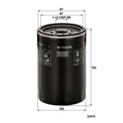 MANN-FILTER Engine Oil Filter W 1145/80