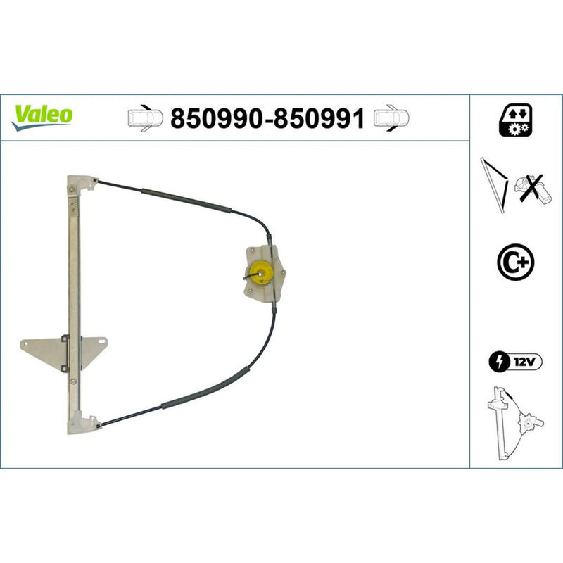 Valeo Electric Window Regulator Lifter Right Front 850991