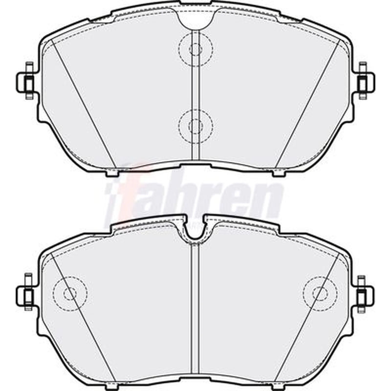 Fahren Front Brake Pad Set fits Citroën C5 Aircross 2018 on 1.6