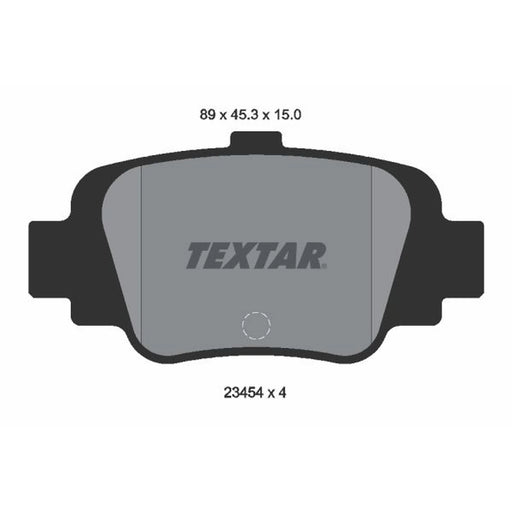 Textar Rear Brake Pad Set 2345401