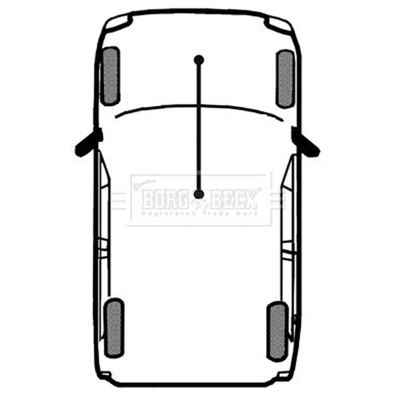 Borg & Beck Handbrake Cable Front BKB3041