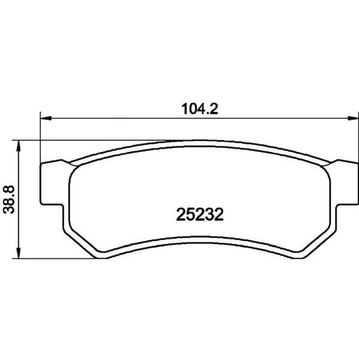 Mintex Rear Brake Pad Set MDB3194