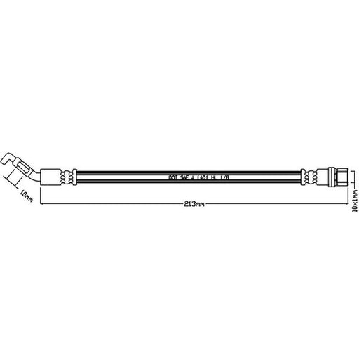 Abtex Brake Hydraulic Hose Line Right ABH1120
