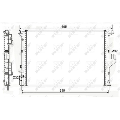 NRF Engine Radiator 53118A